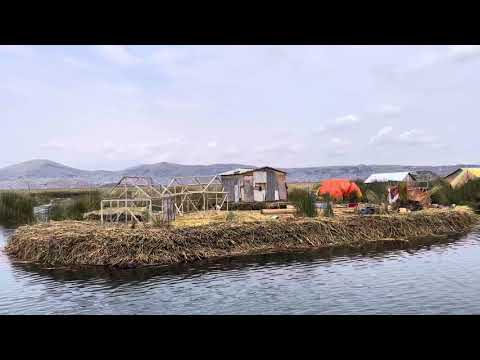 Floating islands at Lake Titicaca