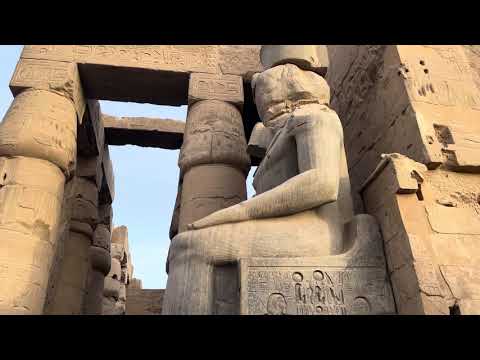 Massive pre-dynastic sculpture at Luxor in Egypt