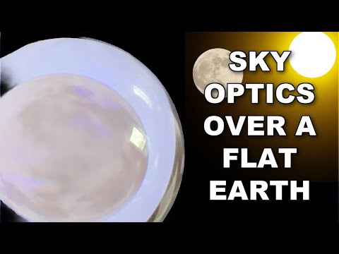 Sky optics are no way to prove the shape of the moon over a flat earth