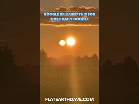 Google and the 2 suns #space #nasa #earthhour #pseudoscience #earth #flatearth