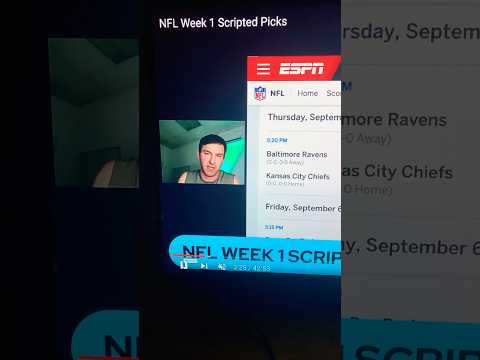 NFL Week 1 Scripted Picks 🏈🏆