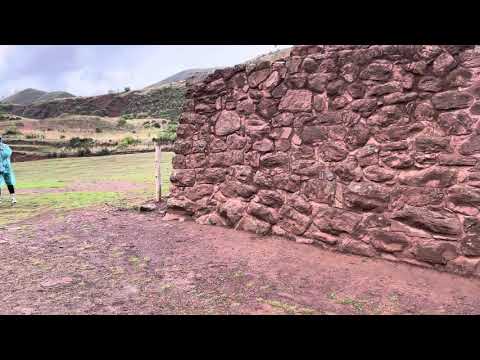 Ancient gate of the Sun near Cusco in Peru